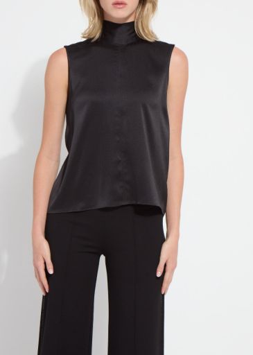tabitha sleeveless scarf top, Colour: black, Size: S