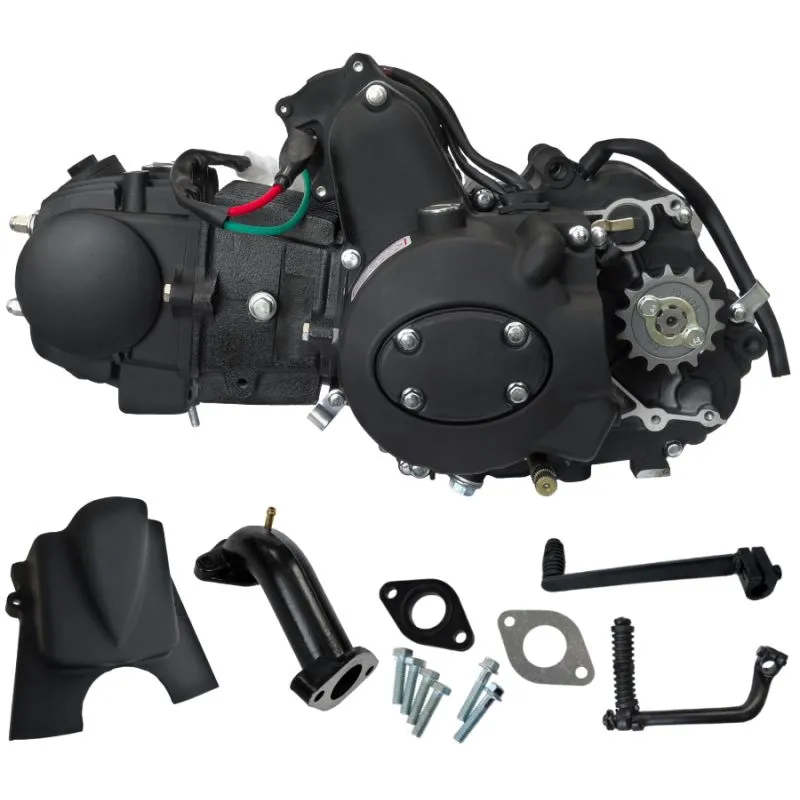 Silnik poziomy 125cm³ do motoroweru 4T z manualną skrzynią biegów (bez oleju)