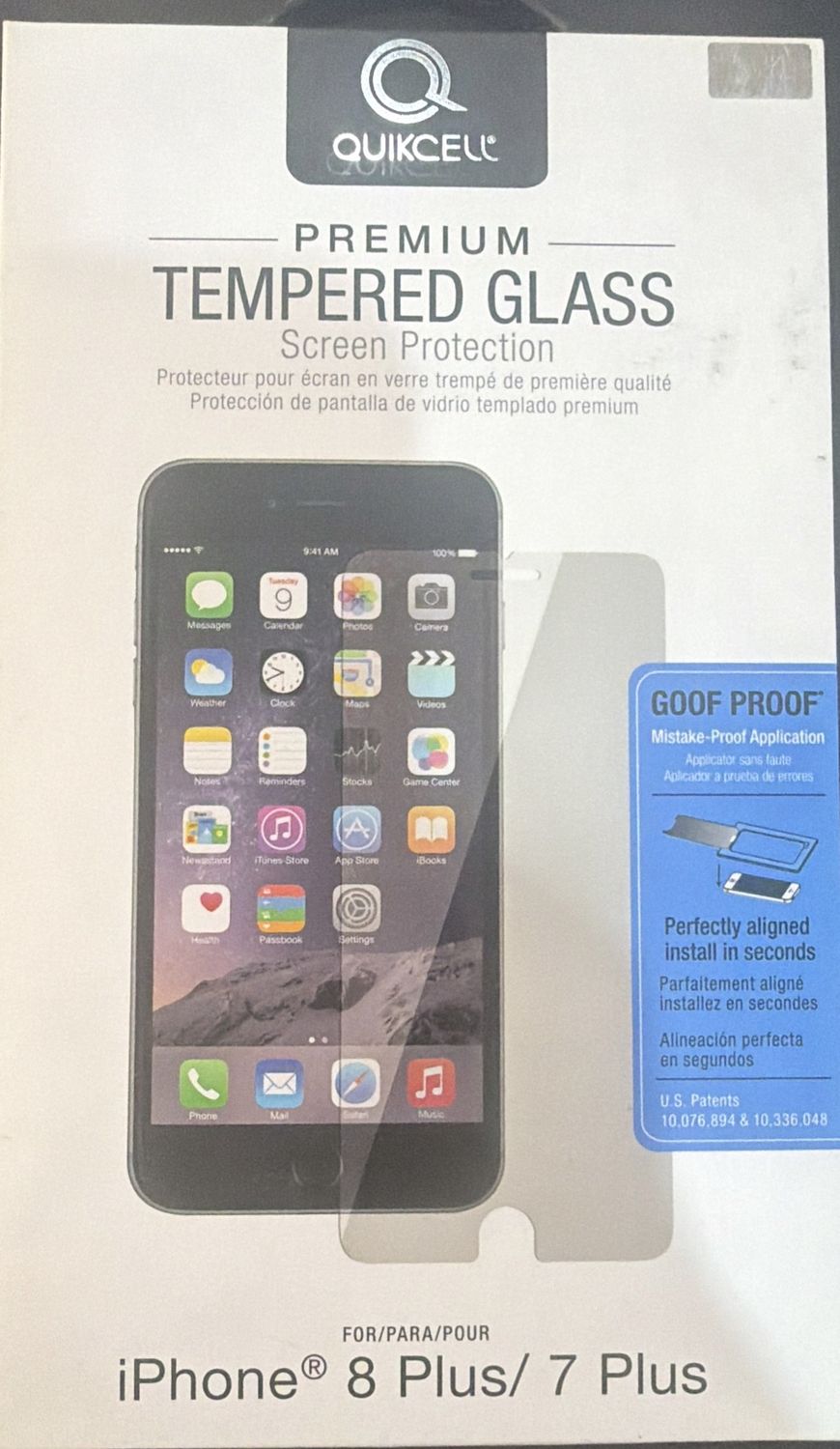 Premium Tempered Glass Screen Protector for iPhone 8 Plus/7 Plus