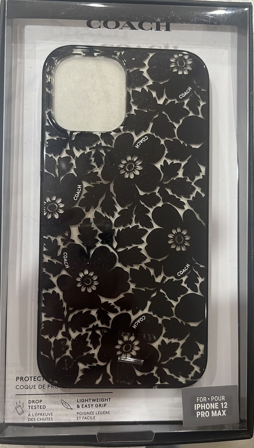 Coach Phone Case for iPhone 12 Pro Max – Stylish Protection with a Touch of Elegance