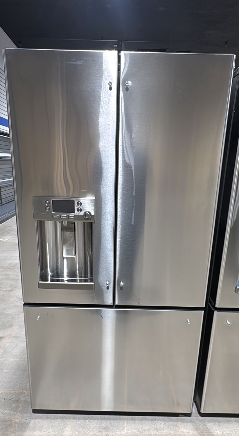 Café CYE22TP2MNS1 22 Cu. Ft. Stainless Steel French Door Refrigerator with Ice &amp; Water Dispenser