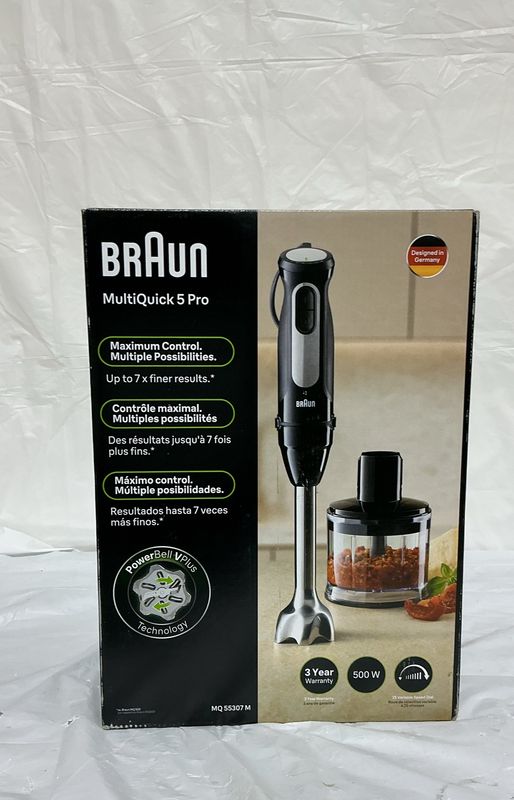 Braun MultiQuick 5 Pro Hand Blender – 500W Immersion Blender with Chopper like new