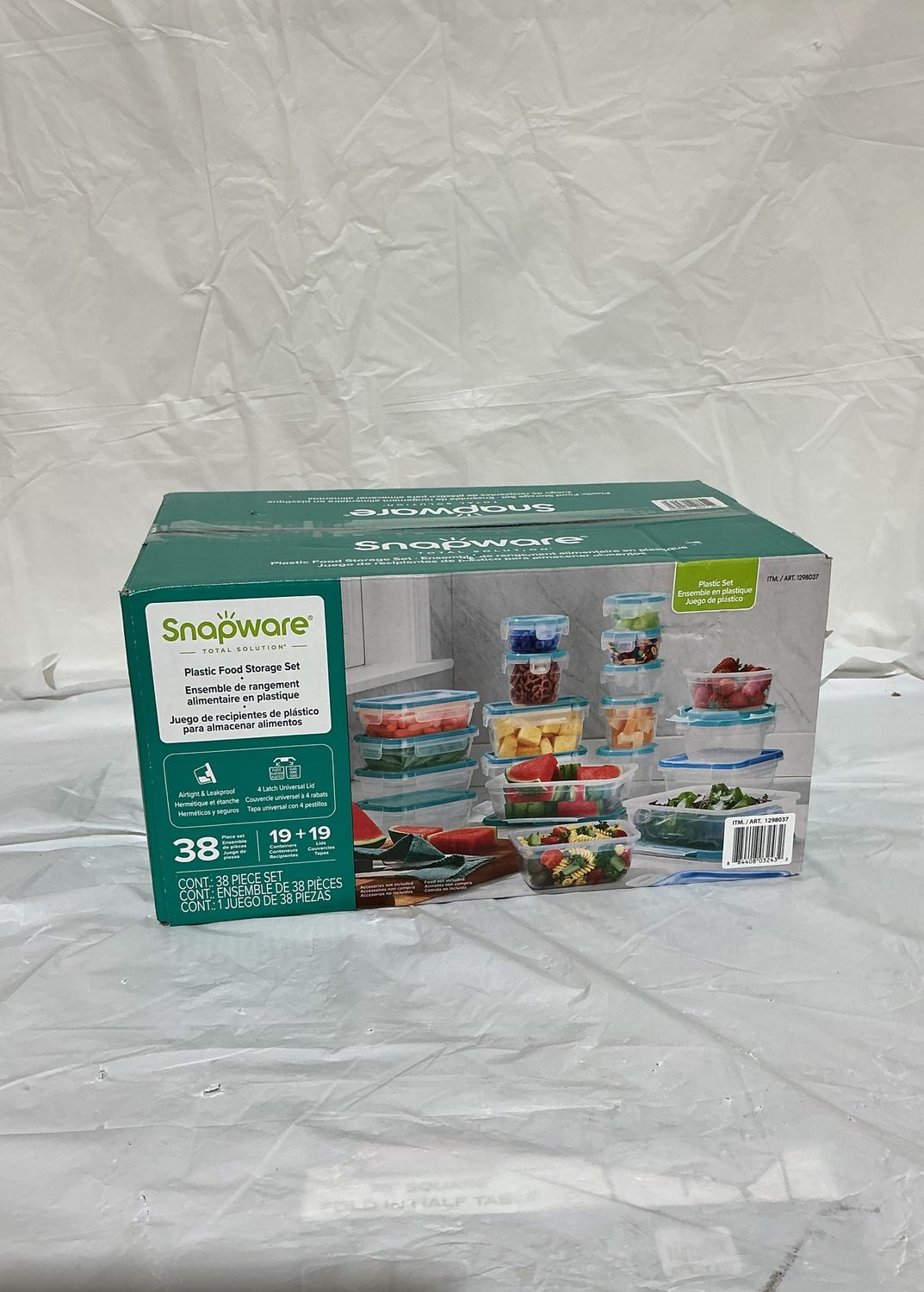 Snowware 38-Piece Plastic Food Storage Container Set – Airtight &amp; Leakproof