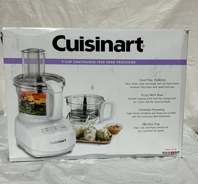 Cuisinart 9-Cup Continuous Feed Food Processor – White like new