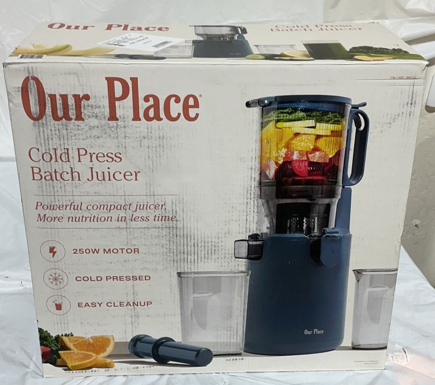 Our Place Cold Press Batch Juicer – Compact Slow Juicer (250W)