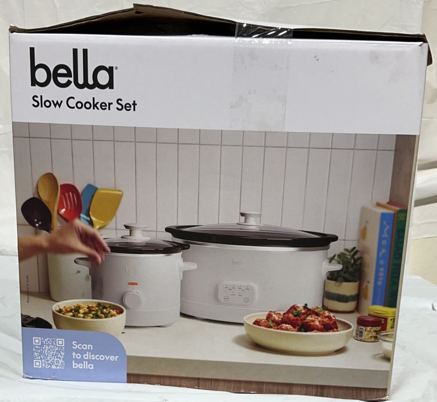 Bella 2-Piece Slow Cooker Set – Double-Duty Duo (6QT + 2QT)