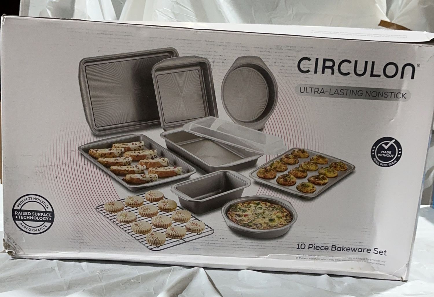 Circulon 10-Piece Nonstick Bakeware Set – Ultra-Lasting Nonstick like new