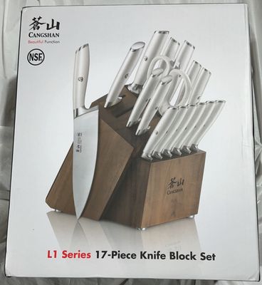 Cangshan L1 Series 17-Piece Knife Block Set – NSF Certified used good condition