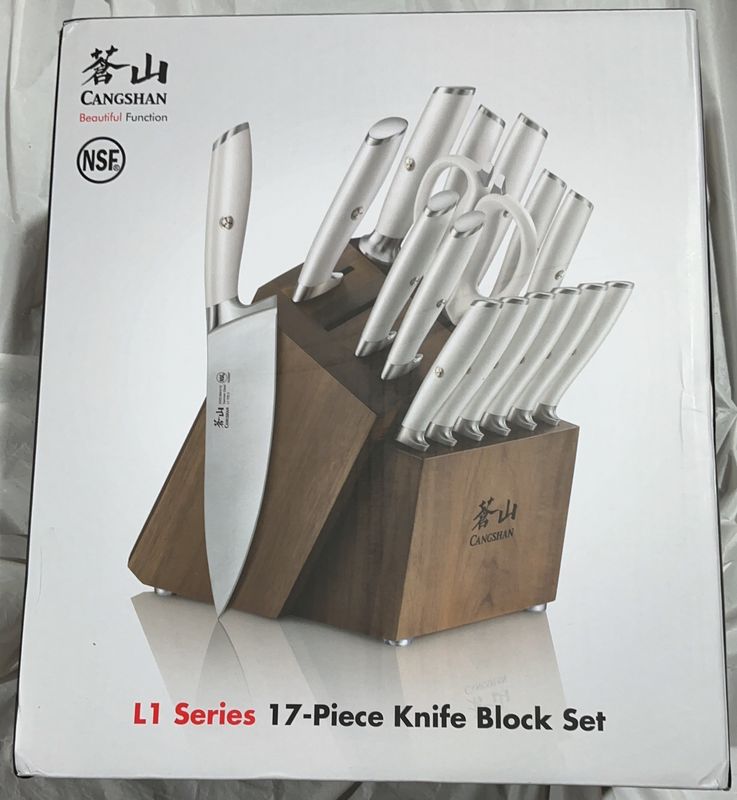 Cangshan L1 Series 17-Piece Knife Block Set – NSF Certified used good condition