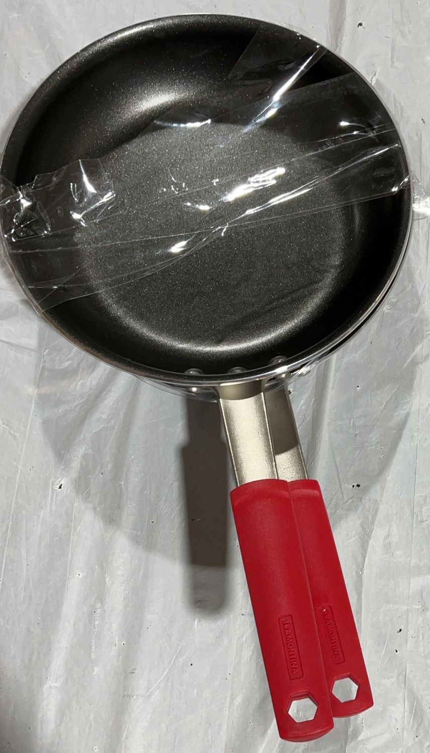 Tramontina Nonstick Frying Pan Set – 2 Piece – Red Handles like new