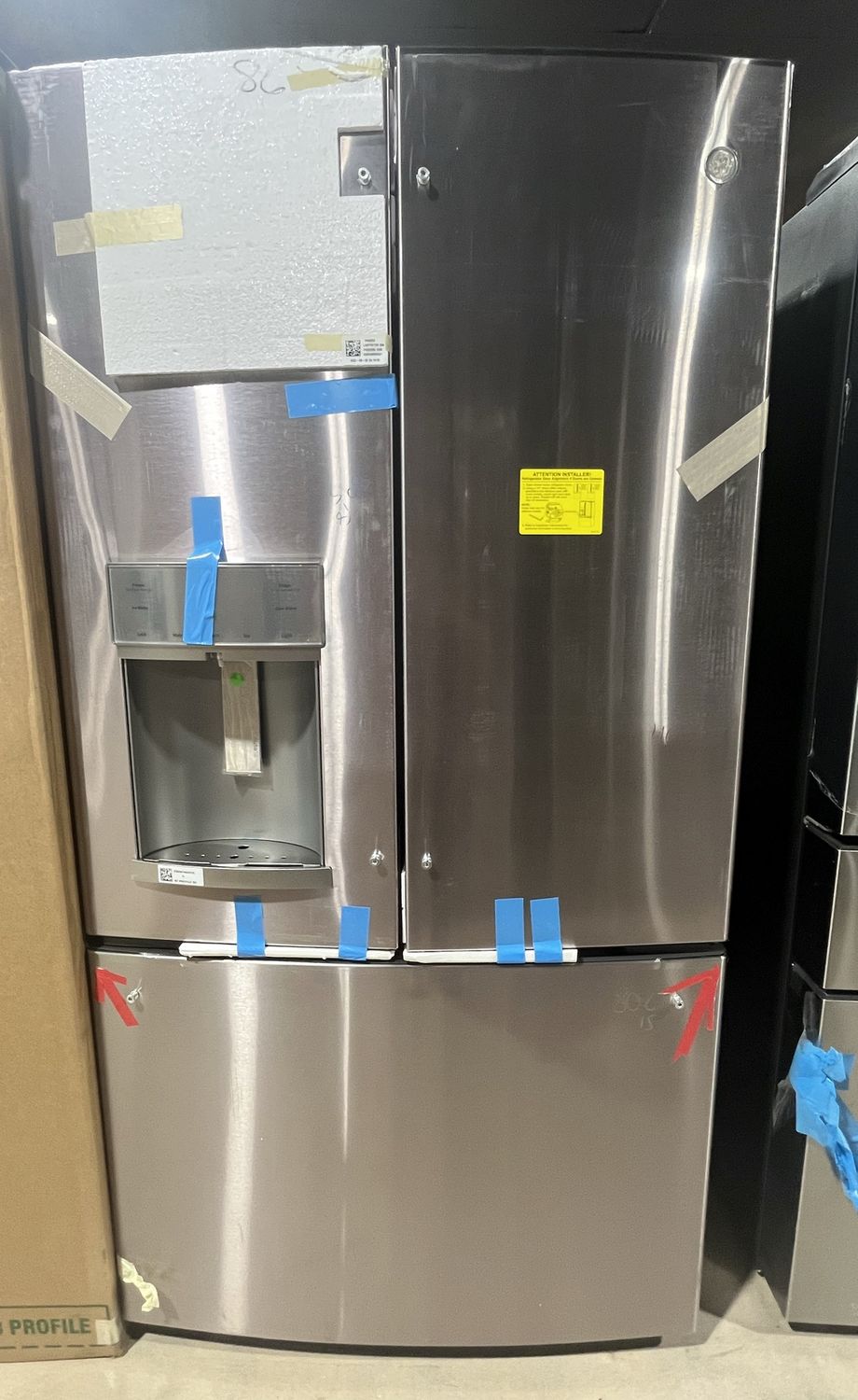 GE Profile 27.7 Cu Ft French Door Refrigerator w/ Hands-Free AutoFill – Stainless