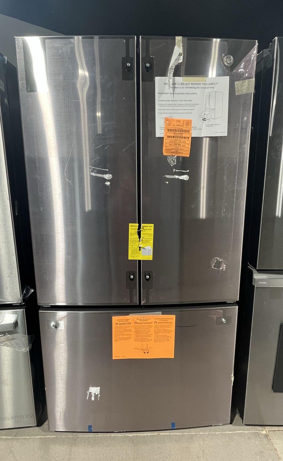 GE 27 Cu Ft Fingerprint Resistant French Door Refrigerator – Stainless