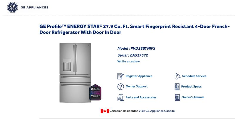 GE Profile 27.9 Cu Ft Smart 4-Door French Door Refrigerator w/ Door-In-Door – Stainless.