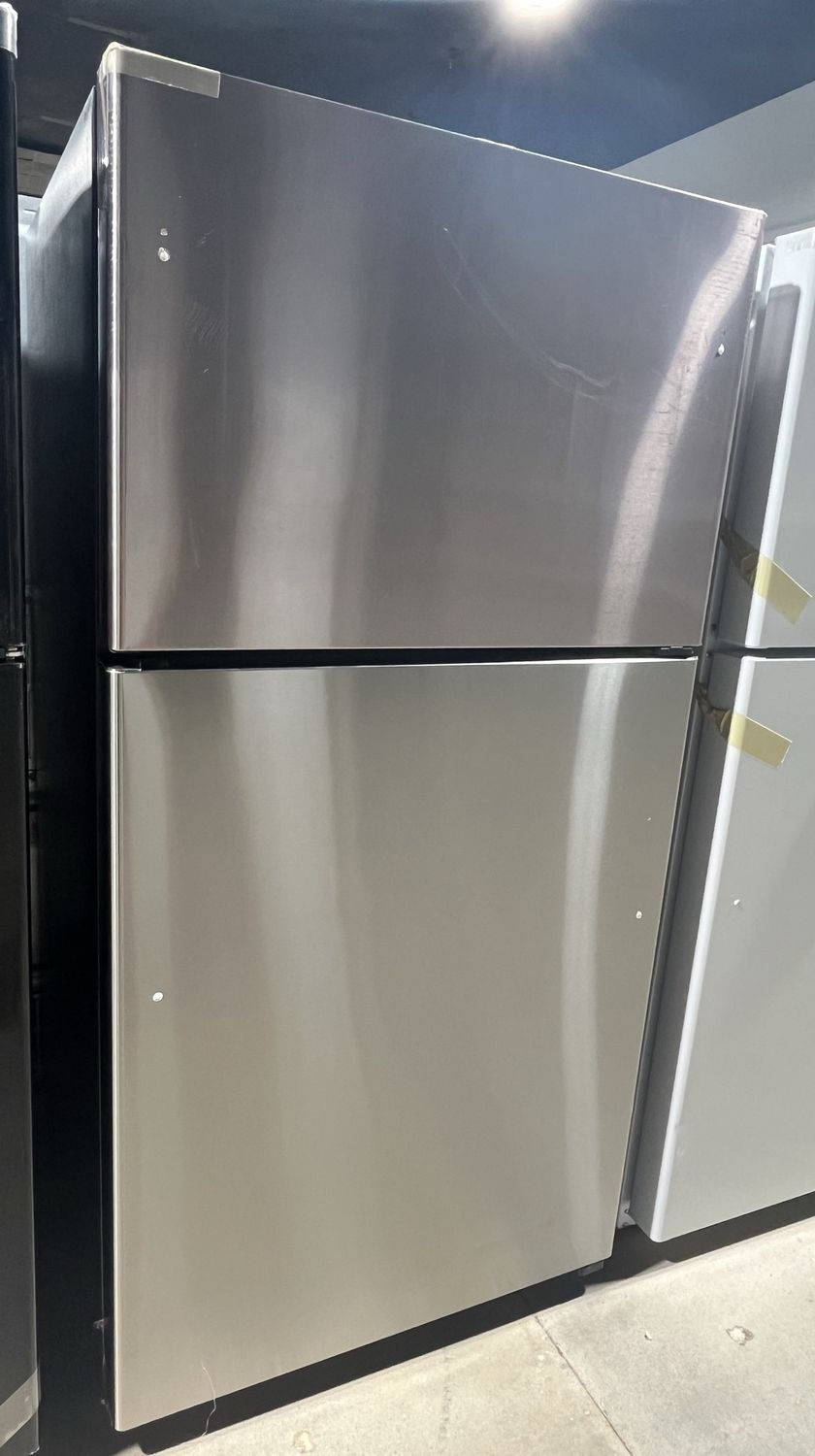 GE 21.9 Cu Ft Garage Ready Top-Freezer Refrigerator – Stainless