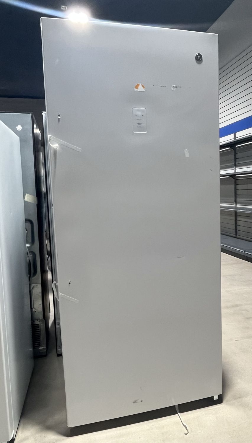 GE 21.3 Cu Ft Frost-Free Garage Ready Upright Freezer – White