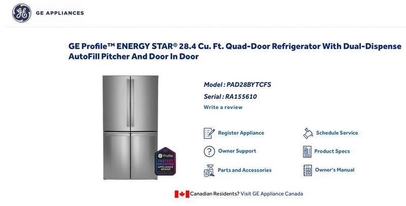 GE Profile 28.4 Cu Ft Quad-Door Refrigerator w/ AutoFill Pitcher &amp; Door-In-Door – Stainless