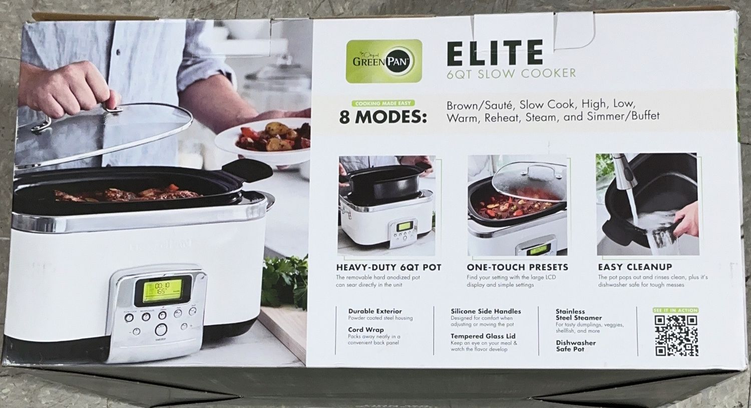 GreenPan Elite 6QT Slow Cooker – Programmable Digital –  like new