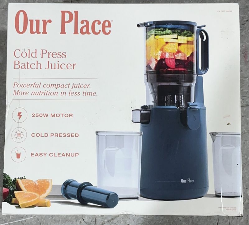 Our Place Cold Press Batch Juicer – Slow Masticating Juicer Open box – good condition