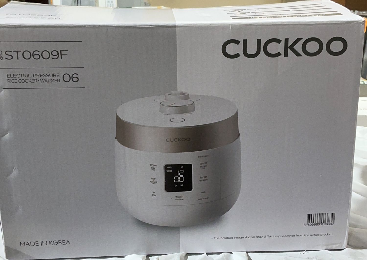 Cuckoo CRP-ST0609F Electric Pressure Rice Cooker &amp; Warmer – 6 Cup –like new