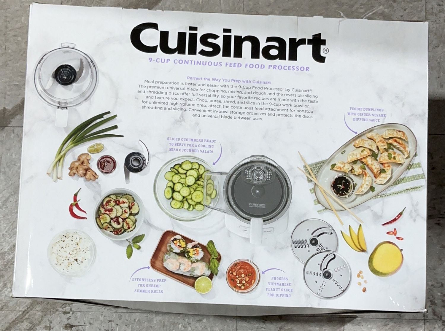 Cuisinart 9-Cup Continuous Feed Food Processor  -like new