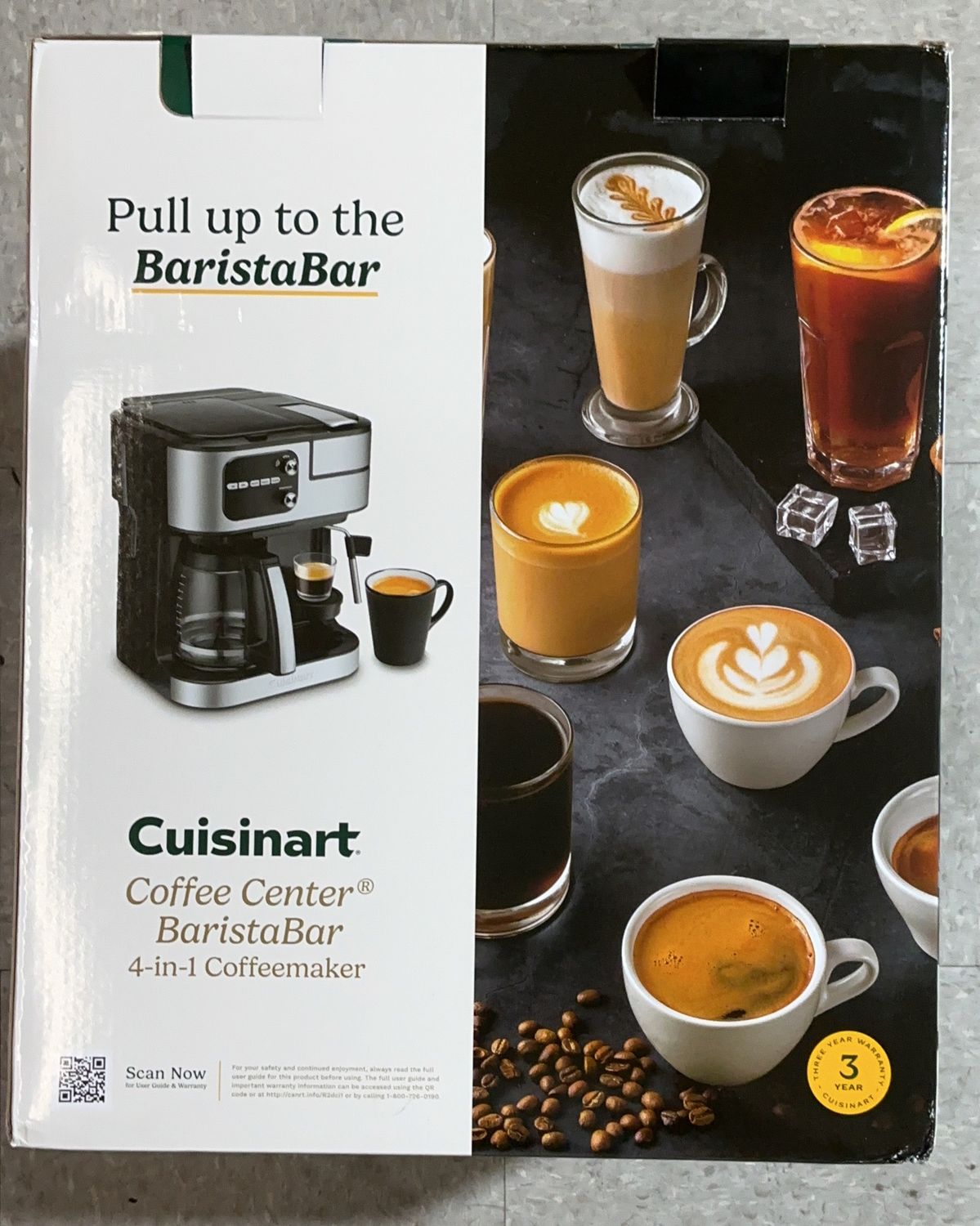 Cuisinart Coffee Center BaristaBar 4-in-1 Coffeemaker –like new