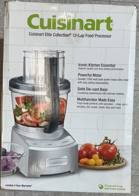 Cuisinart Elite Collection 12-Cup Food Processor – 1000 Watt – Like New