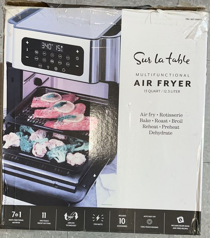 Sur La Table 13-Qt Multifunctional Air Fryer – 7-in-1 Digital Oven – used good condition