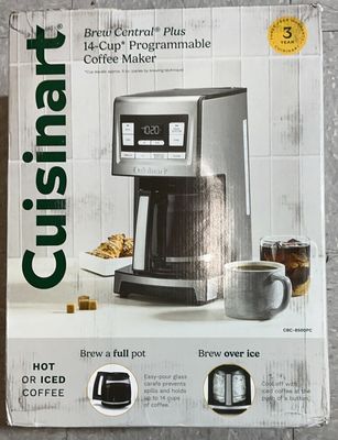Cuisinart Brew Central Plus 14-Cup Programmable Coffee Maker – Stainless Steel – used good condition