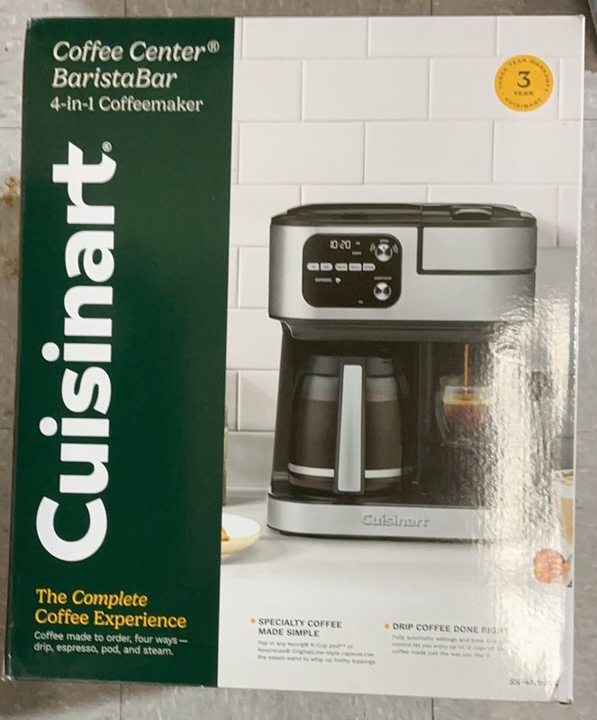 Cuisinart Coffee Center Barista Bar 4-in-1 Coffee Maker Item 1874007 | Model SS4N1NAS
