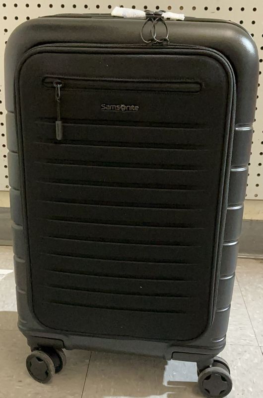 Samsonite Hardside Carry-On Spinner Luggage – Black – Front Pocket -like new