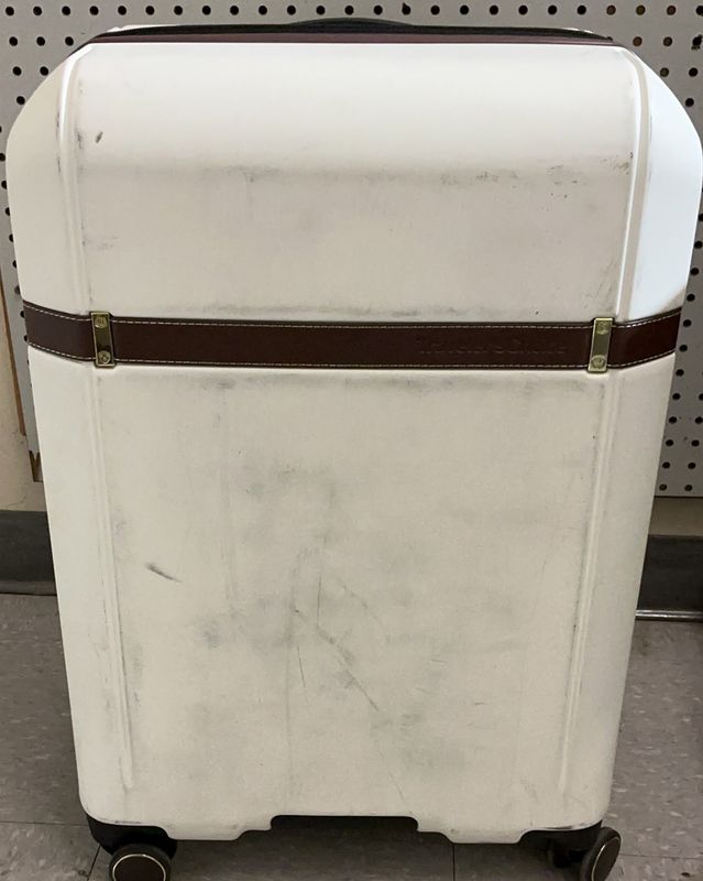 Traveler’s Choice Spinner Luggage – Medium 24” – Hard Shell – 4 Wheels – Cream/Brown