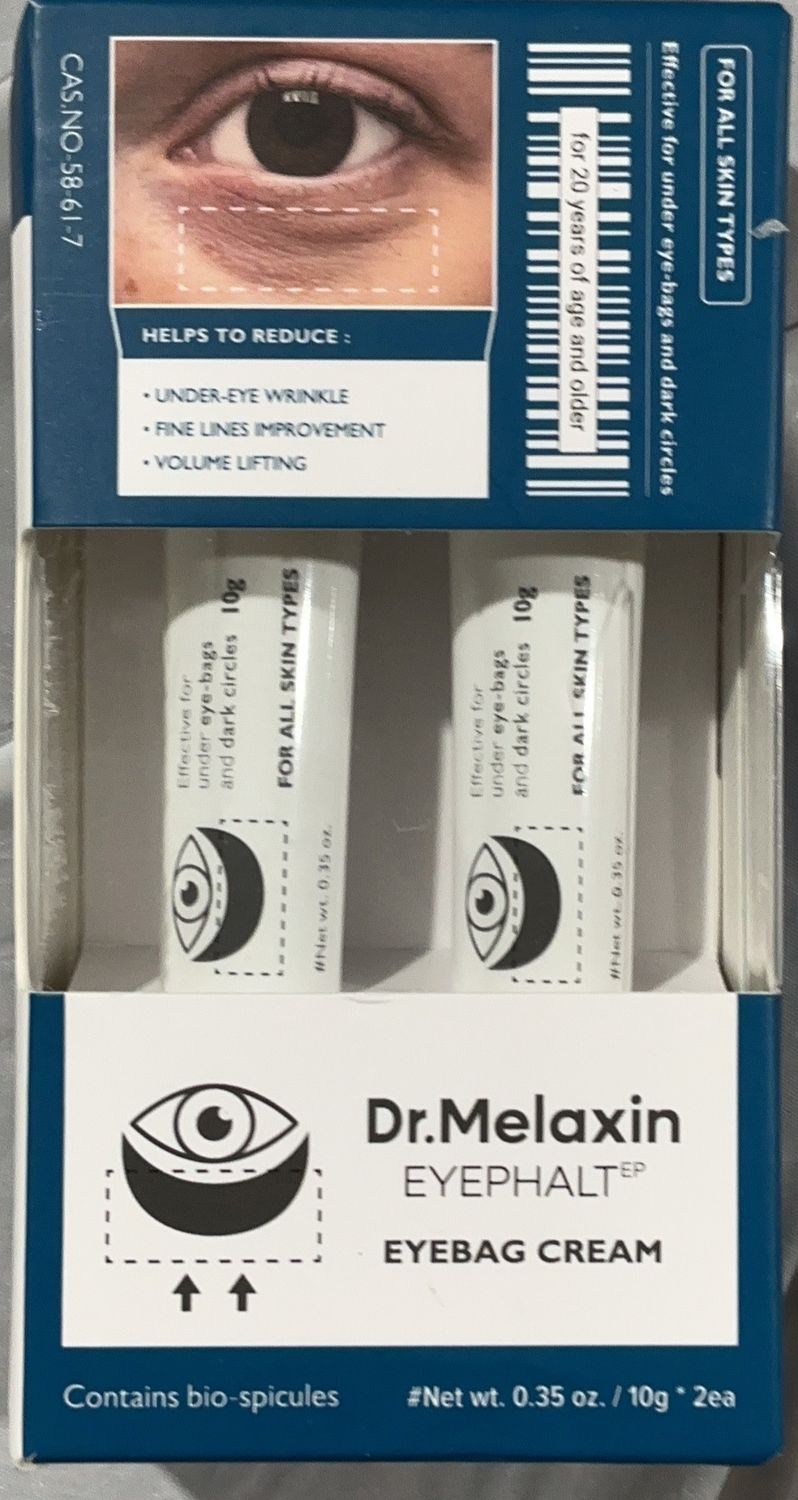 Dr. Melaxin Eyephalt EP Eyebag Cream Duo – 2 x 10g (0.35 oz Each) new