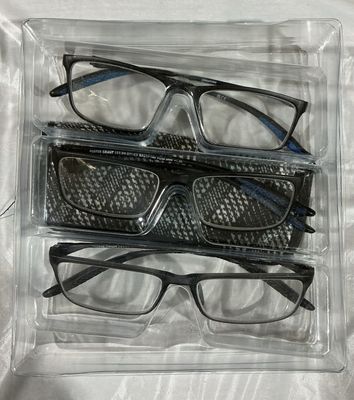 Foster Grant Design Optics Reading Glasses – 3 Pack Rectangular Frames