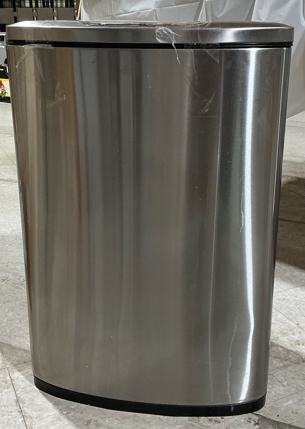 Motion Sensor Stainless Steel Trash Can – Soft Close Lid - Open Box