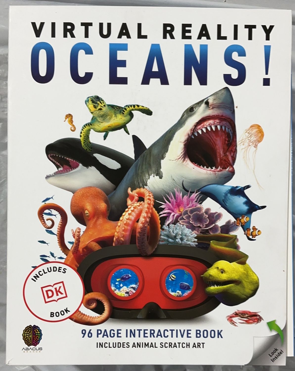 Virtual Reality Oceans! – 96-Page Interactive Ocean Adventure Book (Includes Scratch Art) Open Box
