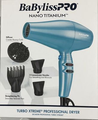 BaBylissPRO Nano Titanium™ Turbo Xtreme® Professional Hair Dryer used