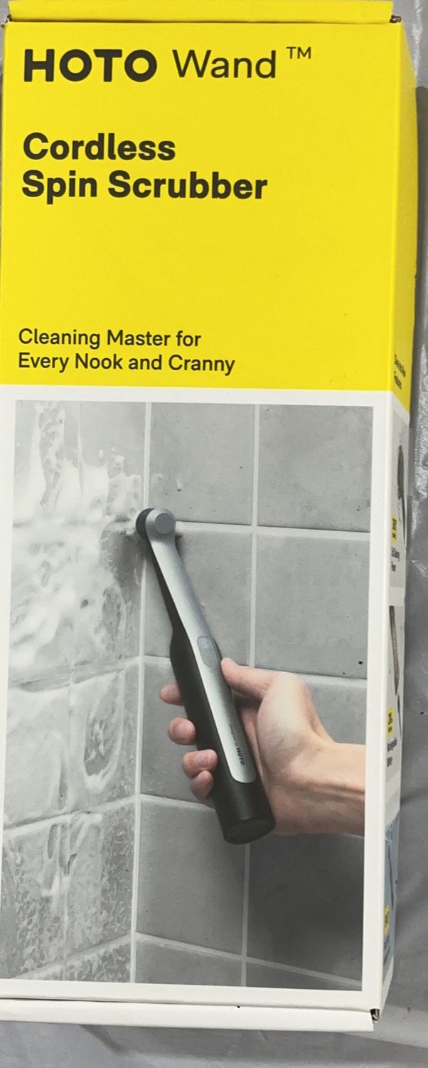 HOTO Wand™ Cordless Spin Scrubber – Multi-Surface Cleaning Tool open box