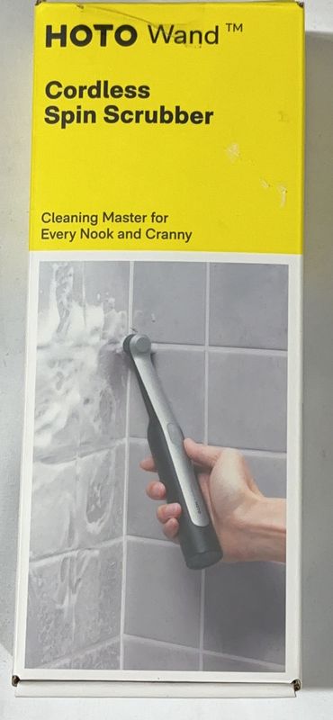 HOTO Wand Cordless Spin Scrubber – 360° Rotating Waterproof Cleaning Brush-Like New