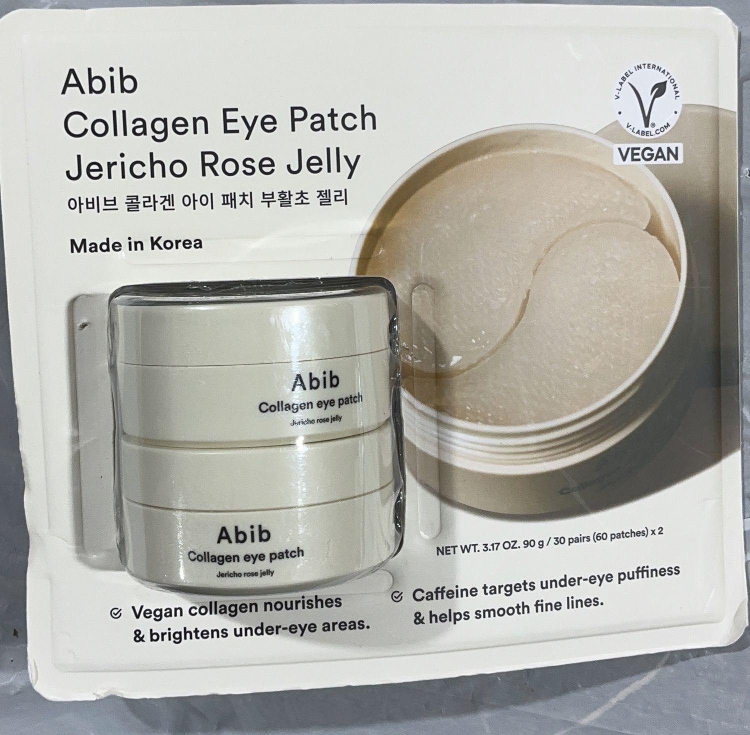 Abib Collagen Eye Patch Jericho Rose Jelly – Vegan – 60 Patches x 2 new