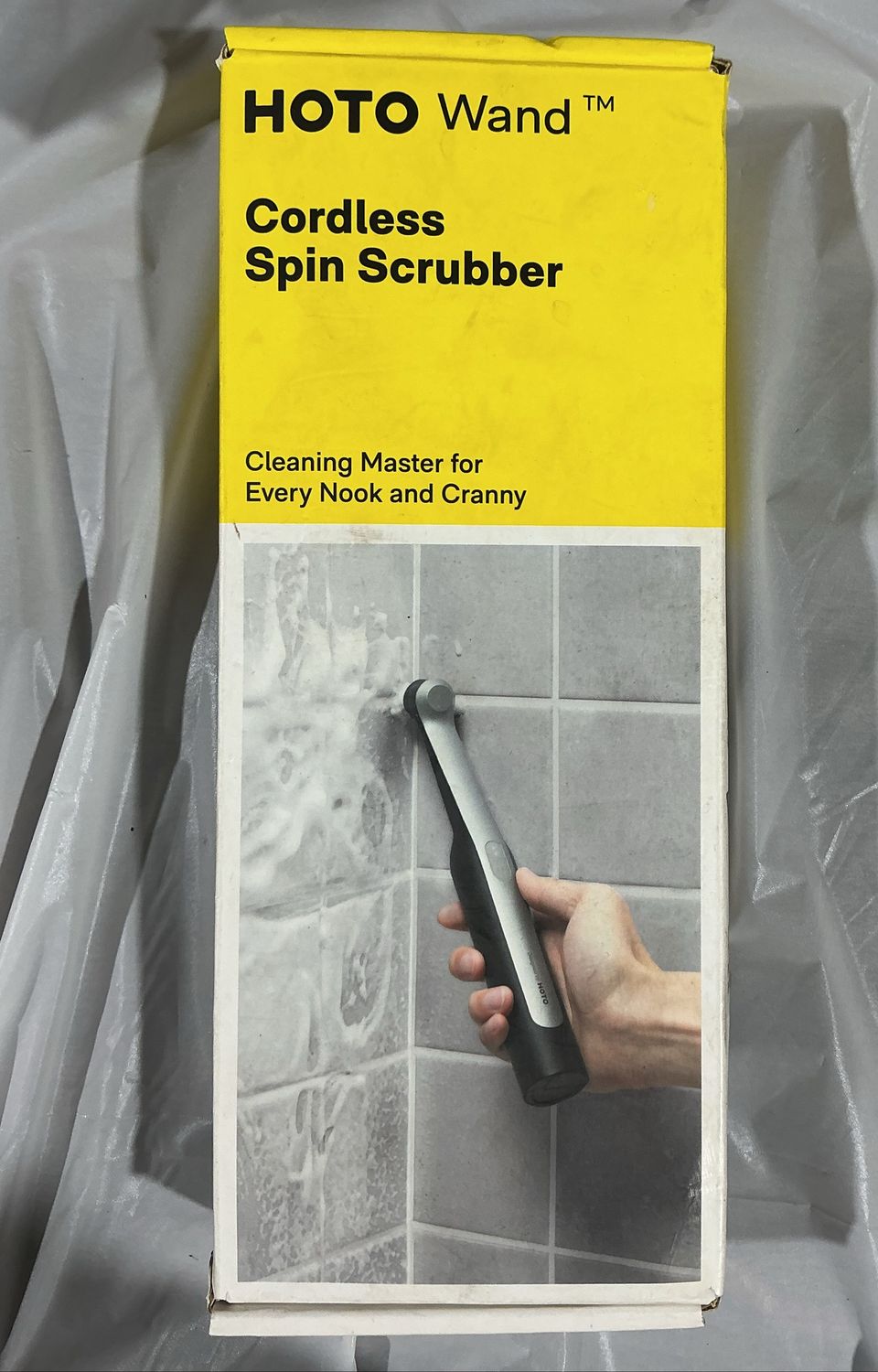 HOTO Wand Cordless Spin Scrubber – Portable Power Cleaning Tool - Used