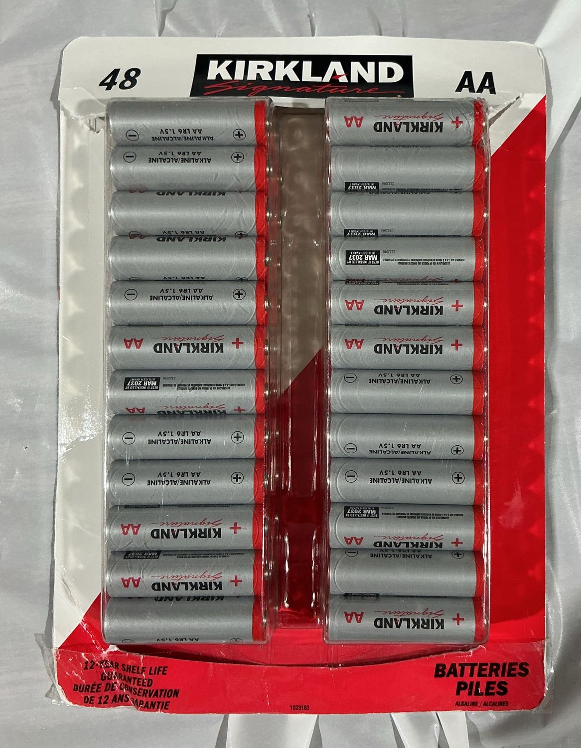 Kirkland Signature AA Alkaline Batteries – 48 Pack- New
