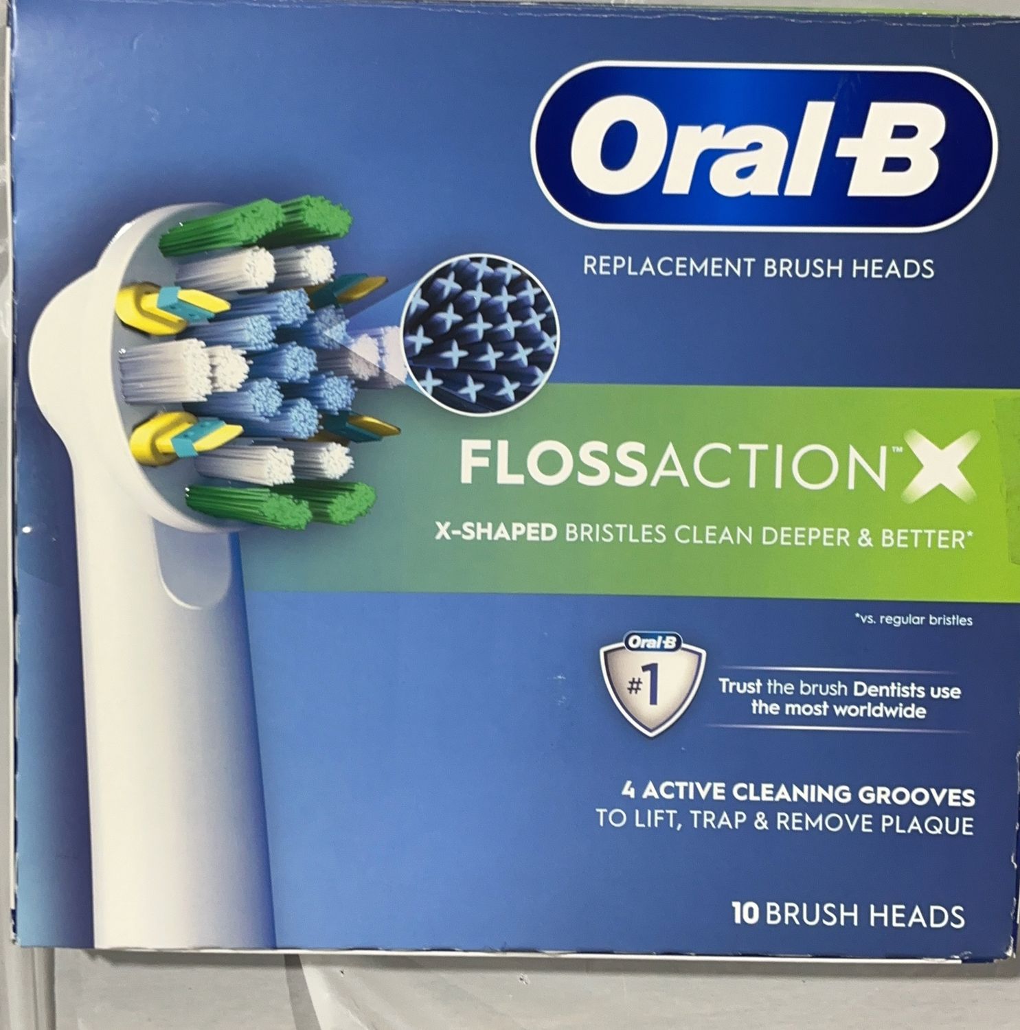 Oral-B FlossAction Replacement Brush Heads – 10 Pack - New