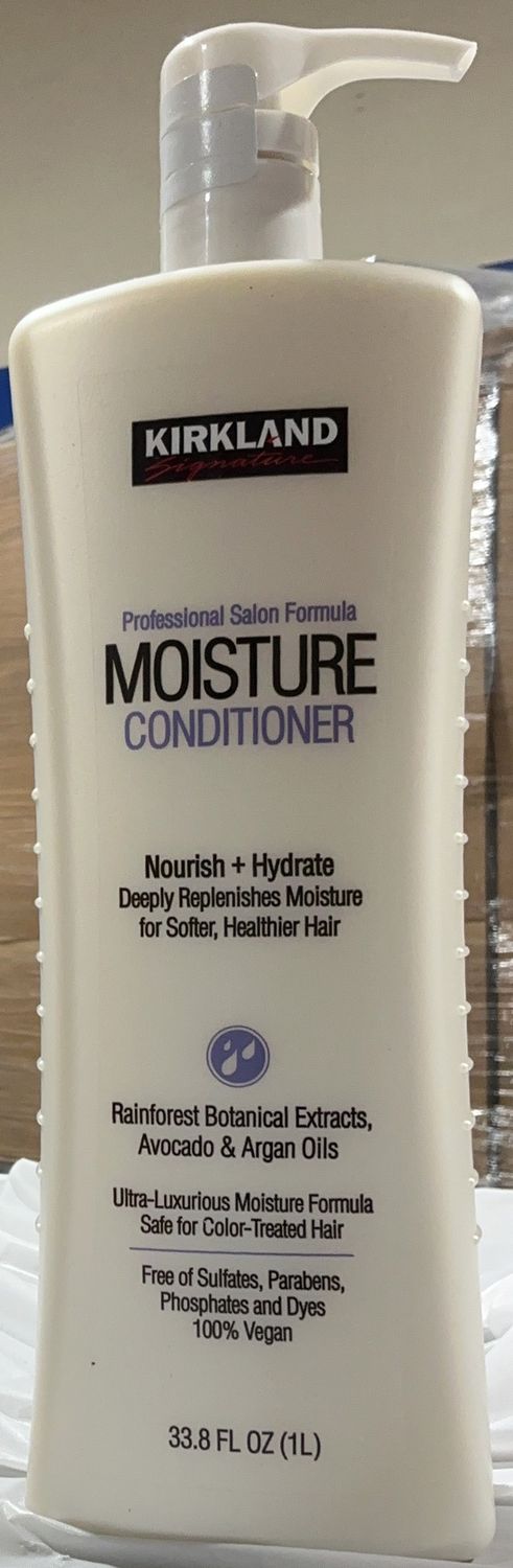 Kirkland Signature Professional Salon Formula Moisture Conditioner – 33.8 fl oz (1L) New