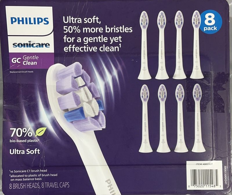 Philips Sonicare GC Gentle Clean Replacement Brush Heads – Ultra Soft – 8 Pack   Missing piece