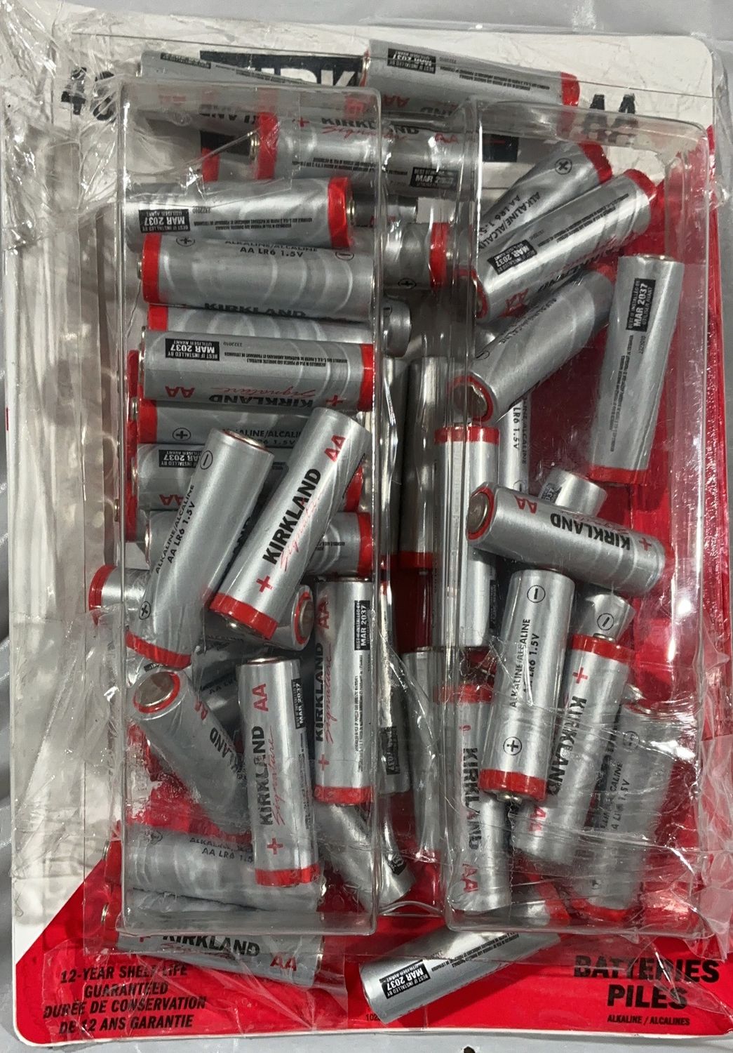 Kirkland Signature AA Alkaline Batteries – Long-Lasting Power - Open Box