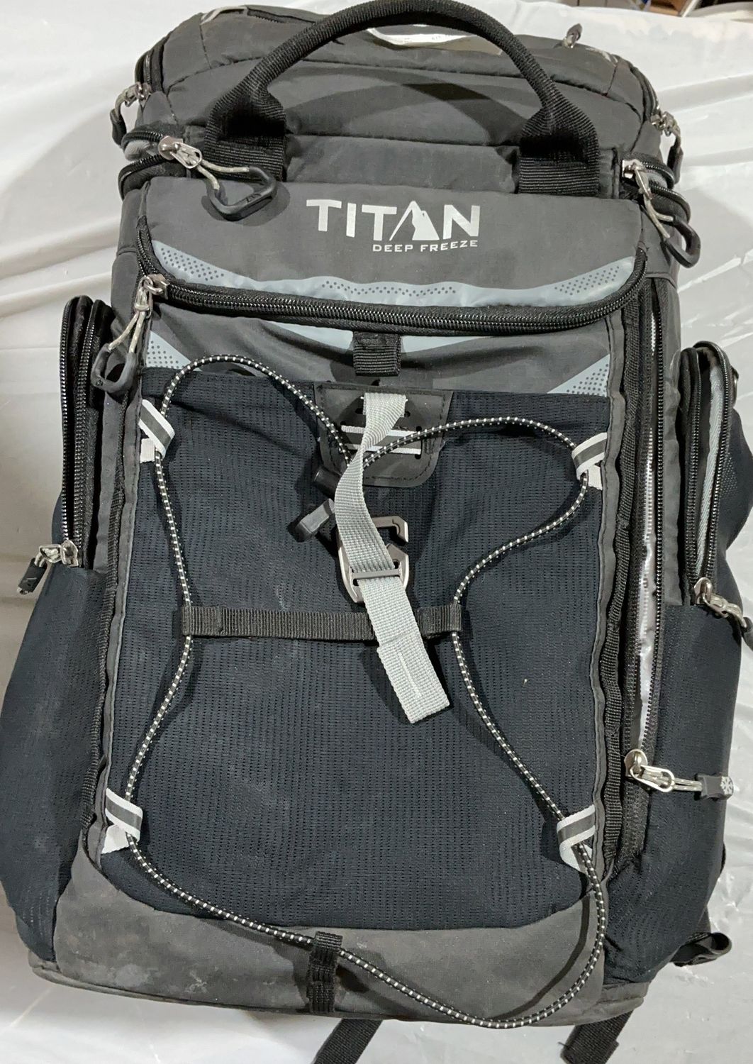 Titan Deep Freeze Backpack Cooler – Insulated Soft Cooler with Multiple Compartments - Open Box