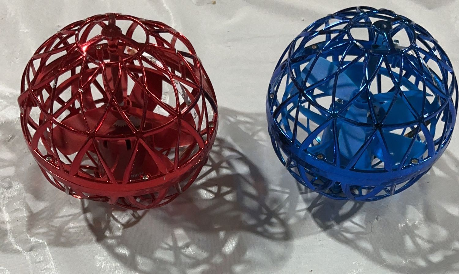 Hand-Controlled Flying Hover Ball Drones – 2 Pack – USB Rechargeable Open Box