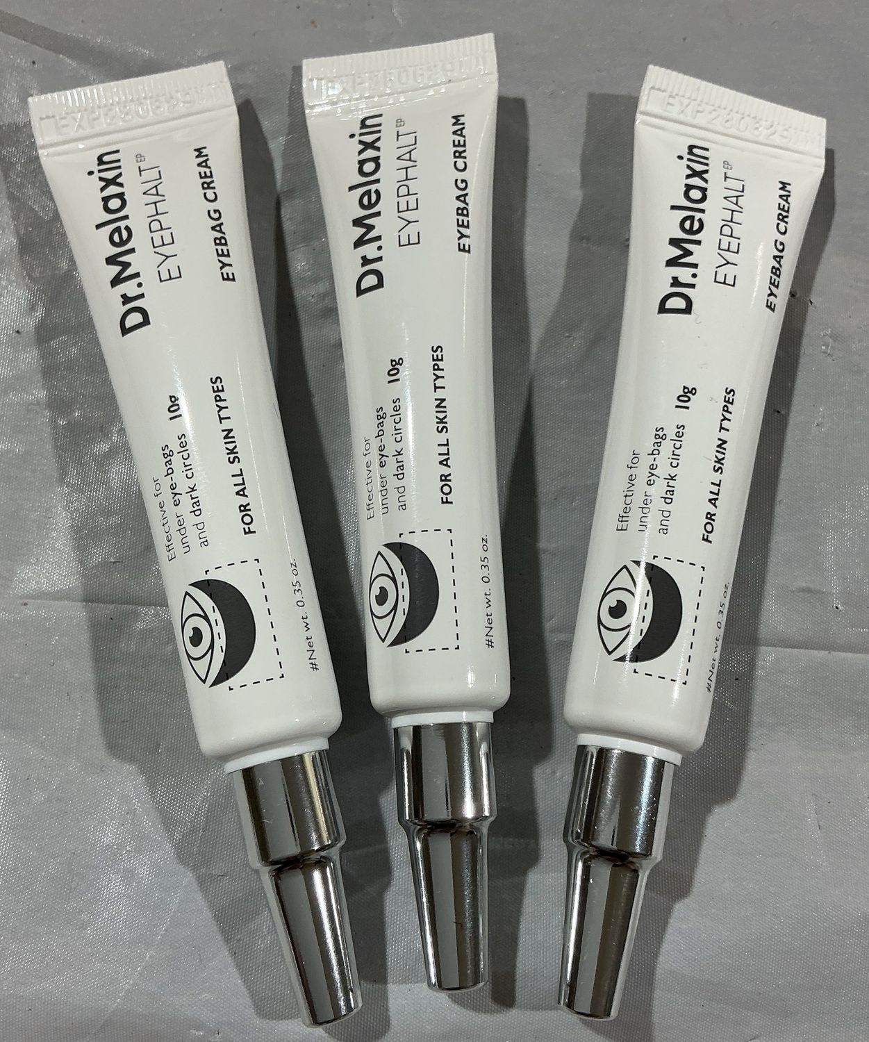 Dr. Melaxin Eyephalt Eyebag Cream – 10g, 3-Pack – For All Skin Types - Like New