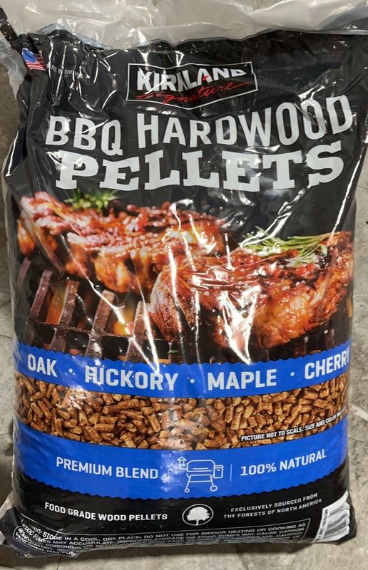 Kirkland Signature BBQ Hardwood Pellets – Premium Blend – Oak, Hickory, Maple &amp; Cherry Item 1610159
