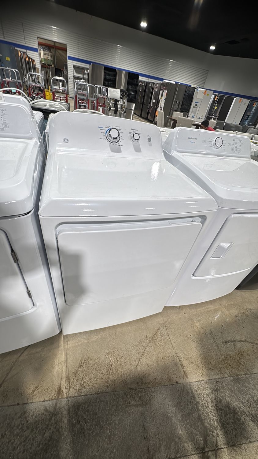 GE GTX33EASK1WW 7.2 Cu. Ft. Electric Dryer – White – Reliable Performance